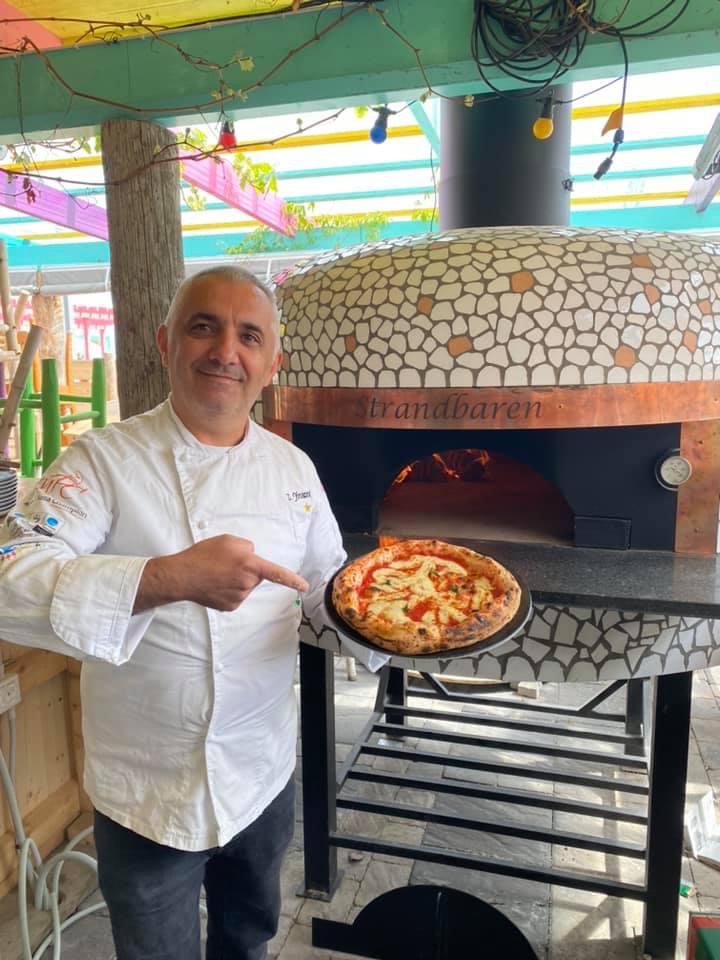 Pizza på strandbaren